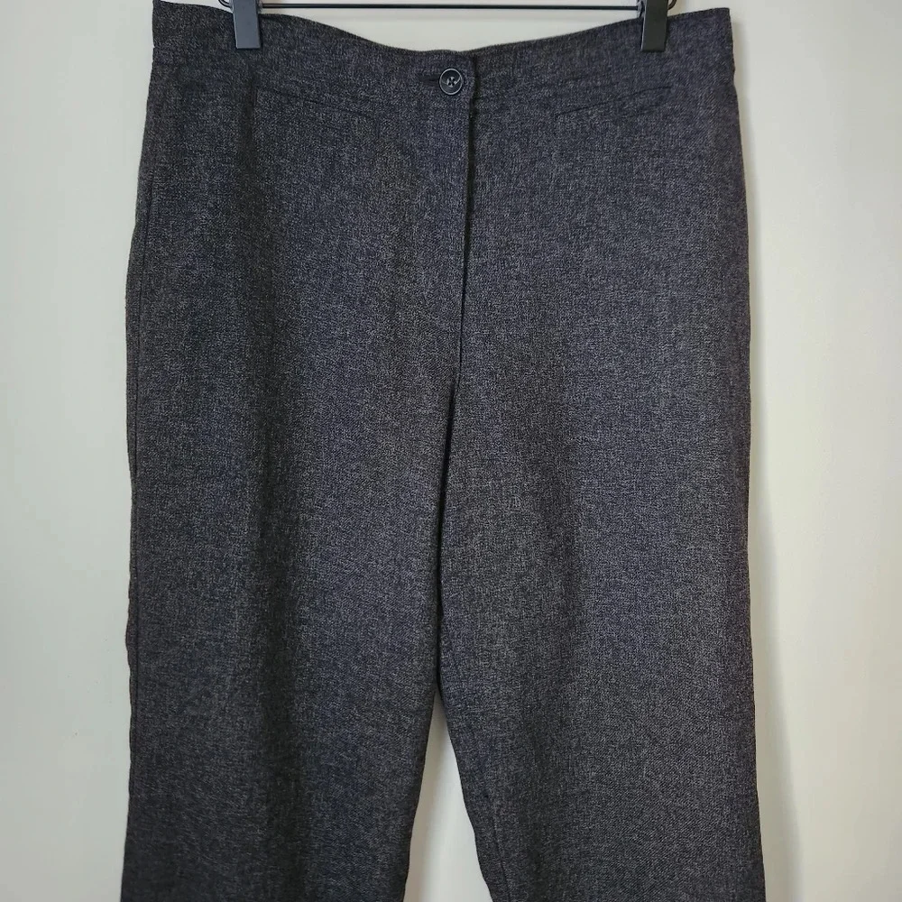 Woolrich | High Waist Straight Leg Onyx Heather Trouser Dress Pants - Size 6
